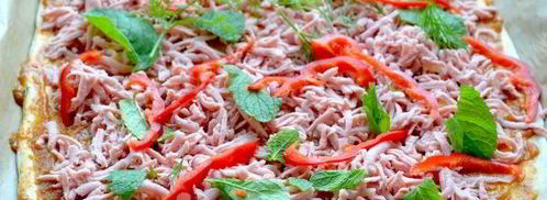 пицца с баклажанной икрой. Шаг 8