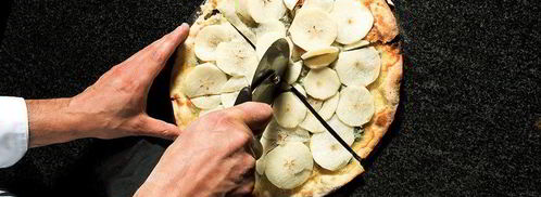 пицца с голубым сыром и грушей. Шаг 8