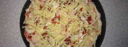 пицца с грибами на дрожжевом тесте. Шаг 9