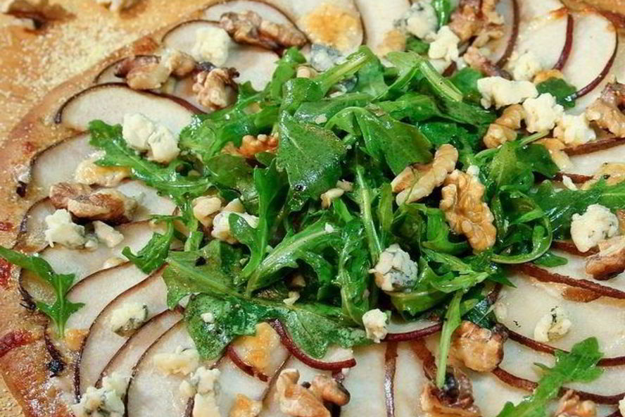 Рецепт пицца с грушей и сыром