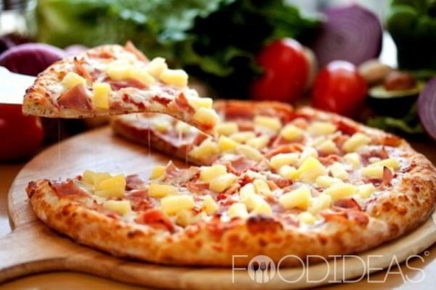 Рецепт пицца с курицей и ананасами
