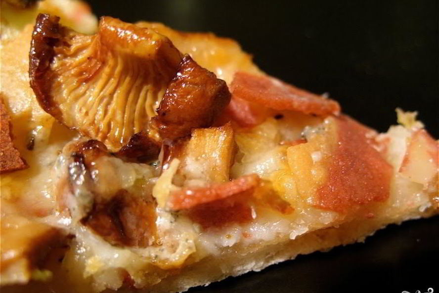 Рецепт пицца с лисичками