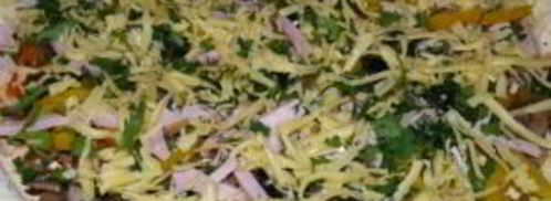 пицца с сыром и грибами. Шаг 2