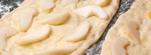 пицца с тыквой, грушей и горгонзолой. Шаг 6