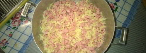 пицца с вареной колбасой. Шаг 3