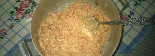 пицца с вареной колбасой. Шаг 4