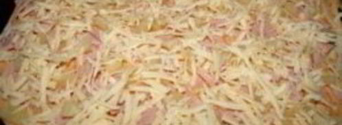 пицца с ветчиной и ананасами. Шаг 4