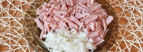 пицца-сердце с ветчиной и сыром. Шаг 3