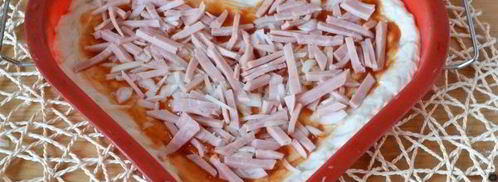 пицца-сердце с ветчиной и сыром. Шаг 17