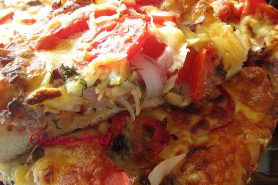 Рецепт пицца сочная