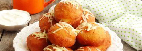 картофельные пончики с ветчиной. Шаг 14