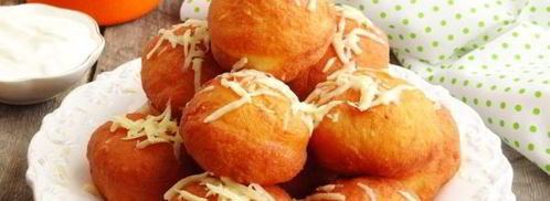 картофельные пончики с ветчиной. Шаг 15