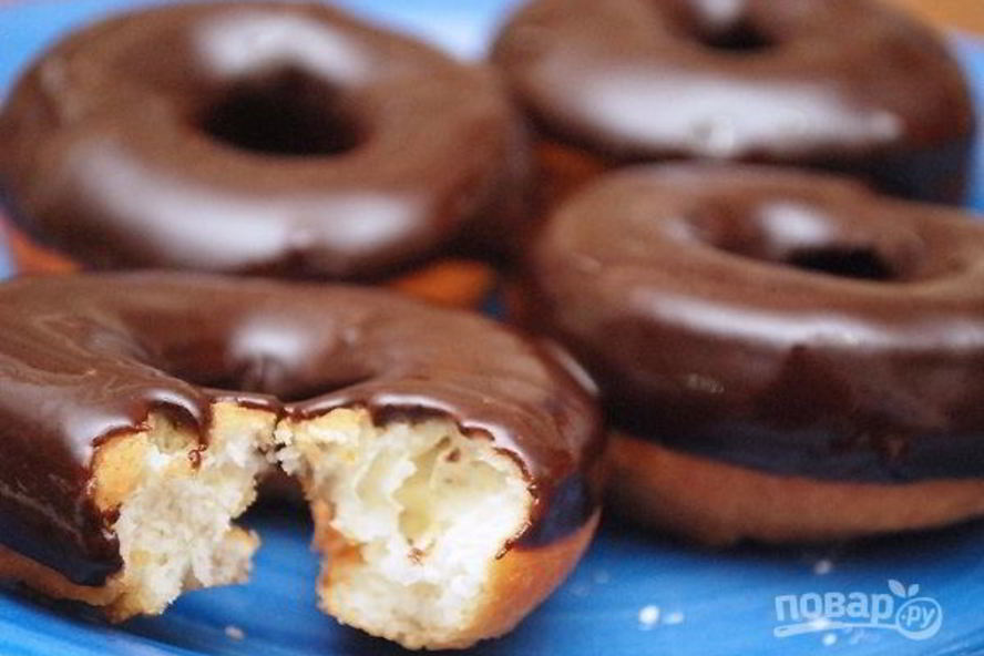 Рецепт пончики с шоколадом