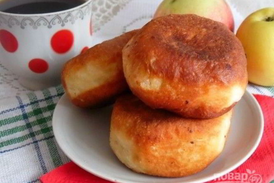 Рецепт пончики с яблочной начинкой