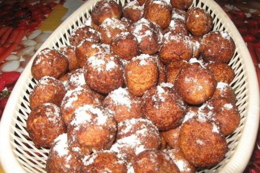 Рецепт пончики творожные с ванилью