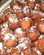 Пончики творожные с ванилью