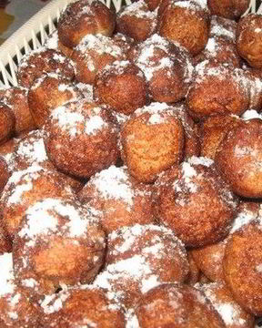 Пончики творожные с ванилью