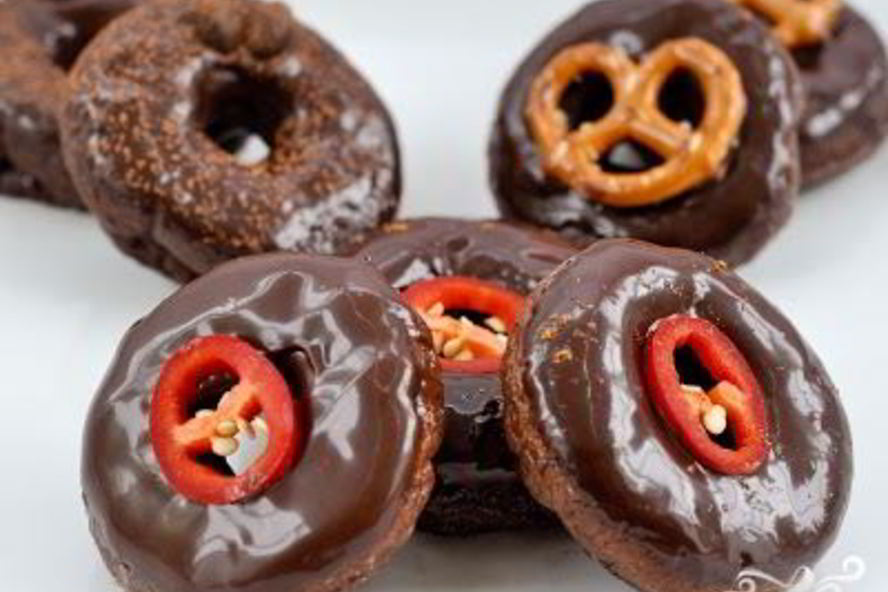 Рецепт шоколадные пончики