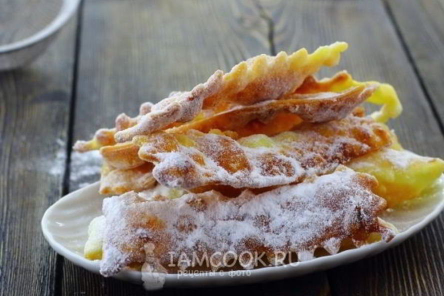 Рецепт постный хворост