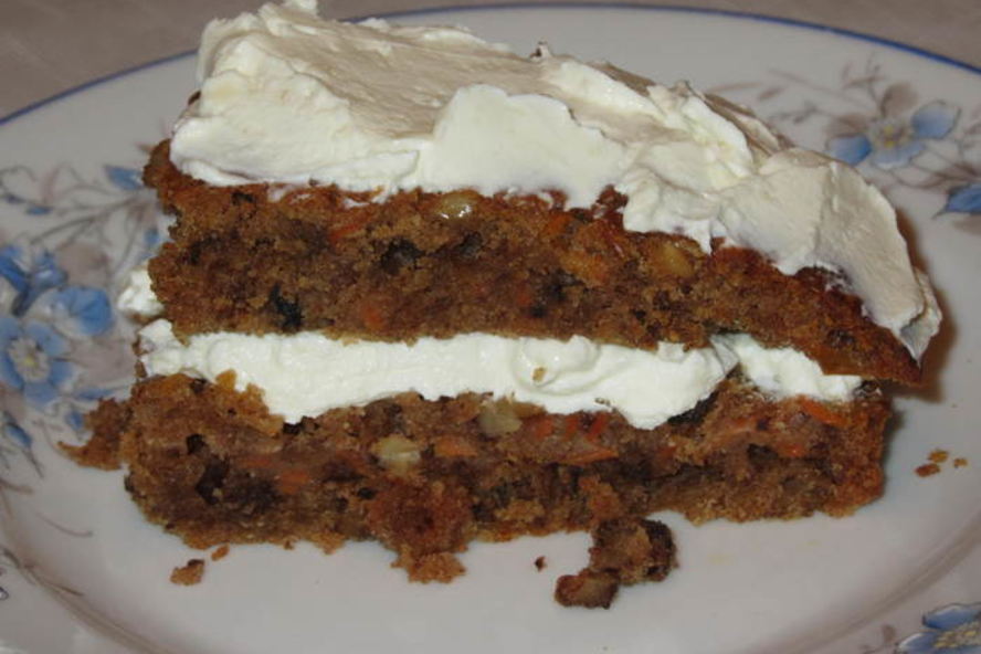 Рецепт морковная коврижка с кремом из сливочного сыра
