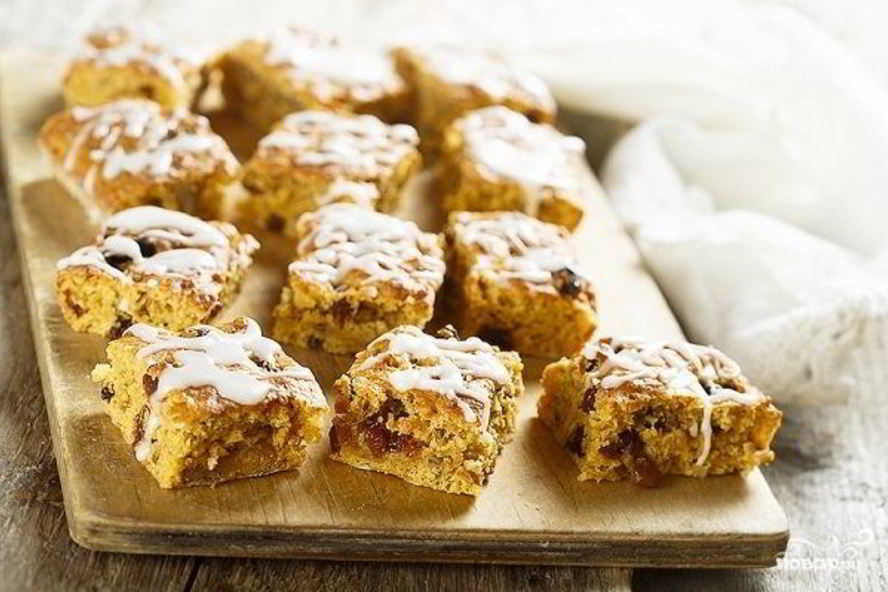 Рецепт постная коврижка с орехами