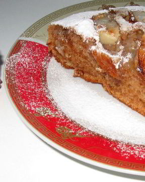 Постная яблочная коврижка