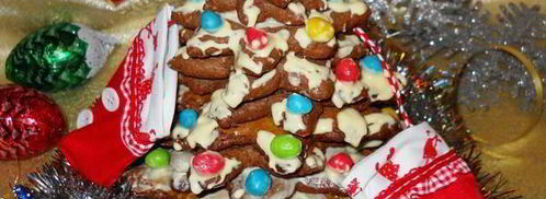 пряничная елочка яркие огни. Шаг 16