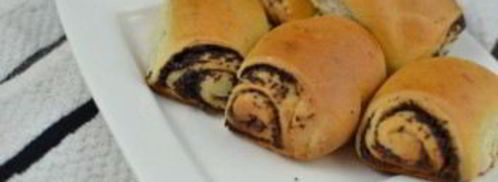 рулетики с маком из дрожжевого теста. Шаг 6