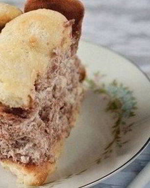 Французская шарлотка с ликером и шоколадом