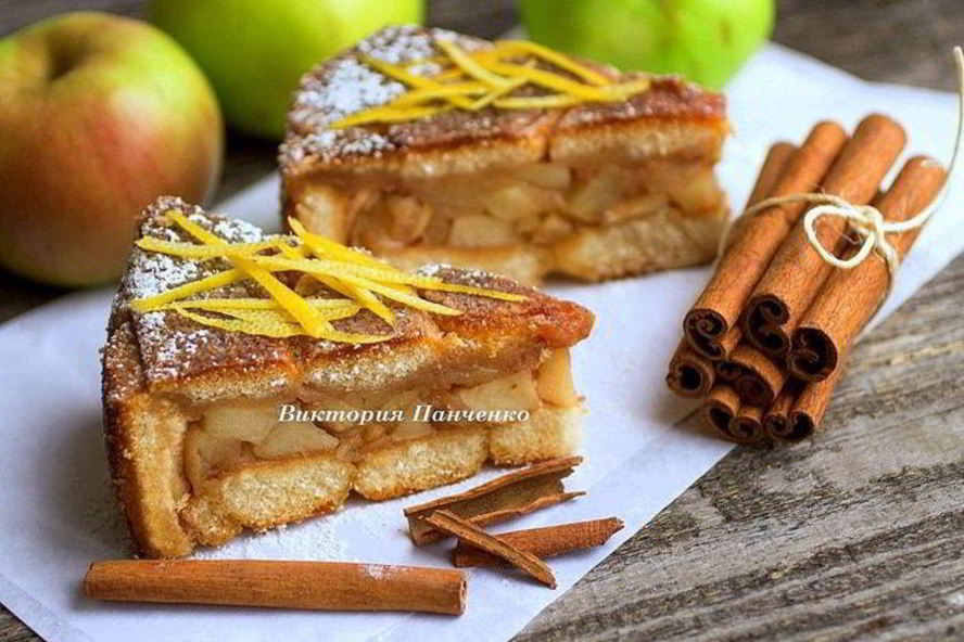 Рецепт необычная шарлотка