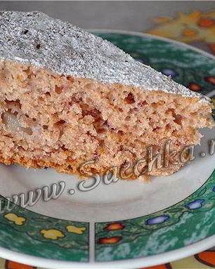 Постная шарлотка