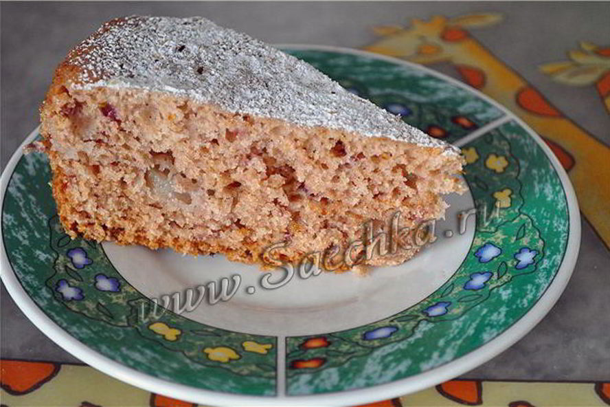 Рецепт постная шарлотка