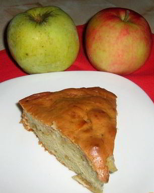 Шарлотка с яблоками без миксера