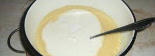 шарлотка с яблоками без миксера. Шаг 2