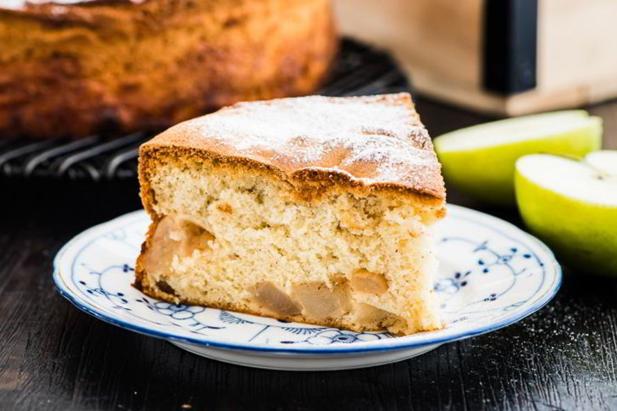 Рецепт шарлотка с яблоками и грушами