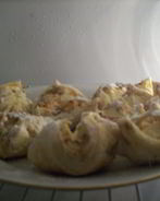 Слоеные конвертики с творогом