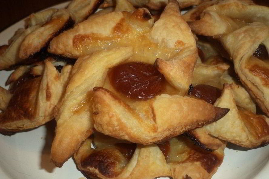 Рецепт слойки с абрикосами