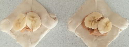 слойки с арахисовой пастой и бананом. Шаг 4