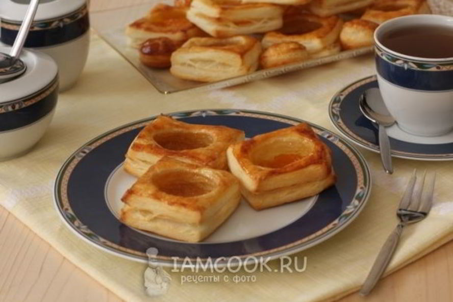 Рецепт слойки с джемом