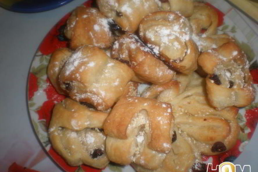 Рецепт слойки с кунжутом и клюквой