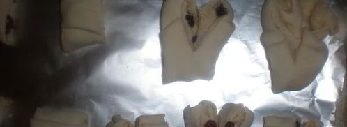 слойки с кунжутом и клюквой. Шаг 2