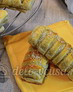 Слойки с мясом