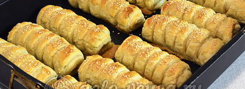 слойки с мясом. Шаг 14