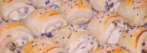 слойки с творожной начинкой и изюмом. Шаг 5