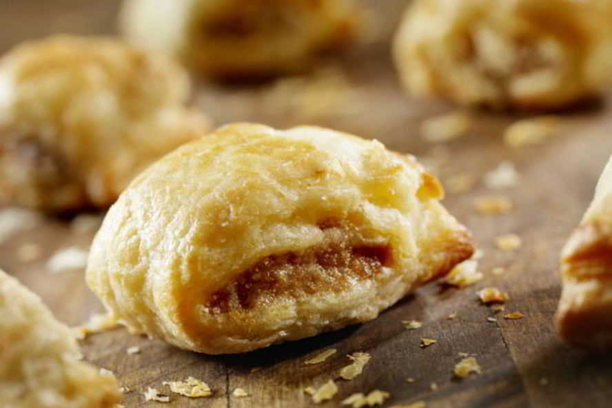 Рецепт слойки с ветчиной