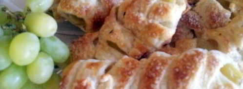 слойки с виноградом. Шаг 4