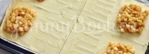 слойки с яблоками. Шаг 4