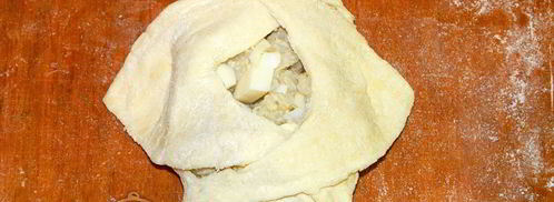 слойки с яйцом и рисом. Шаг 11