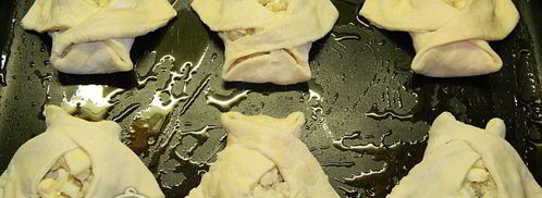 слойки с яйцом и рисом. Шаг 12