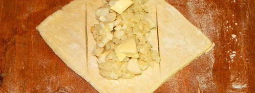 слойки с яйцом и рисом. Шаг 8